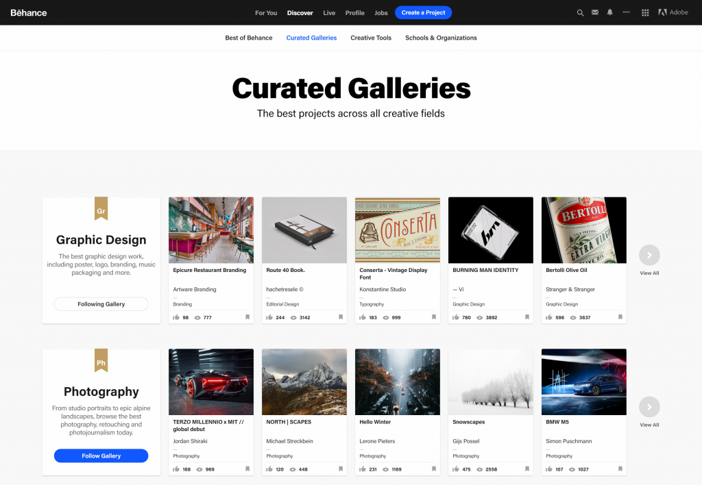featured in behance
