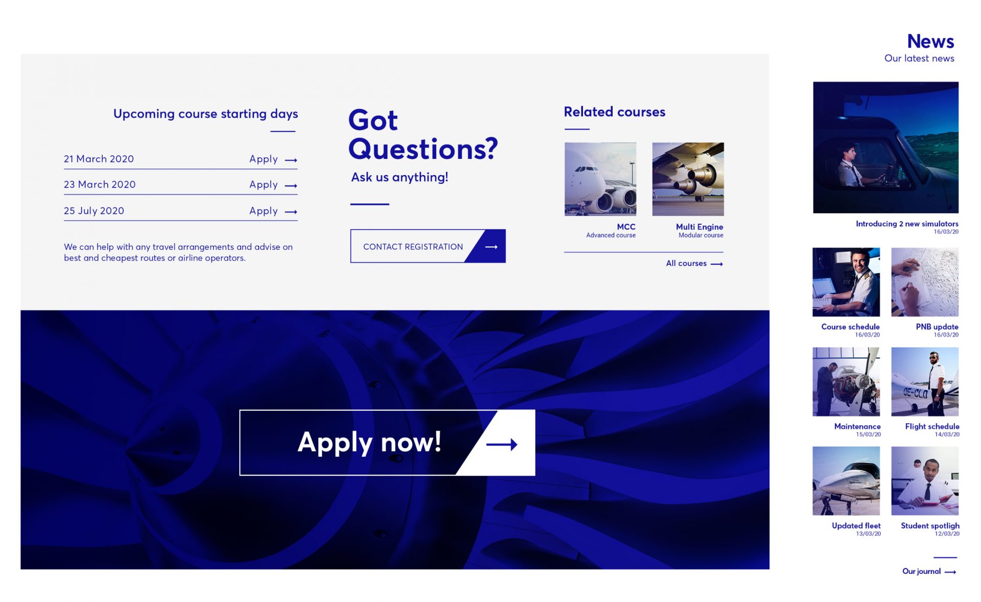 Σχεδίασμός ιστοσελίδας - Κατασκευή ιστοσελίδας - Egnatia Aviation - Σχολή πιλότων - Artware -Κατασκευή ιστοσελίδων