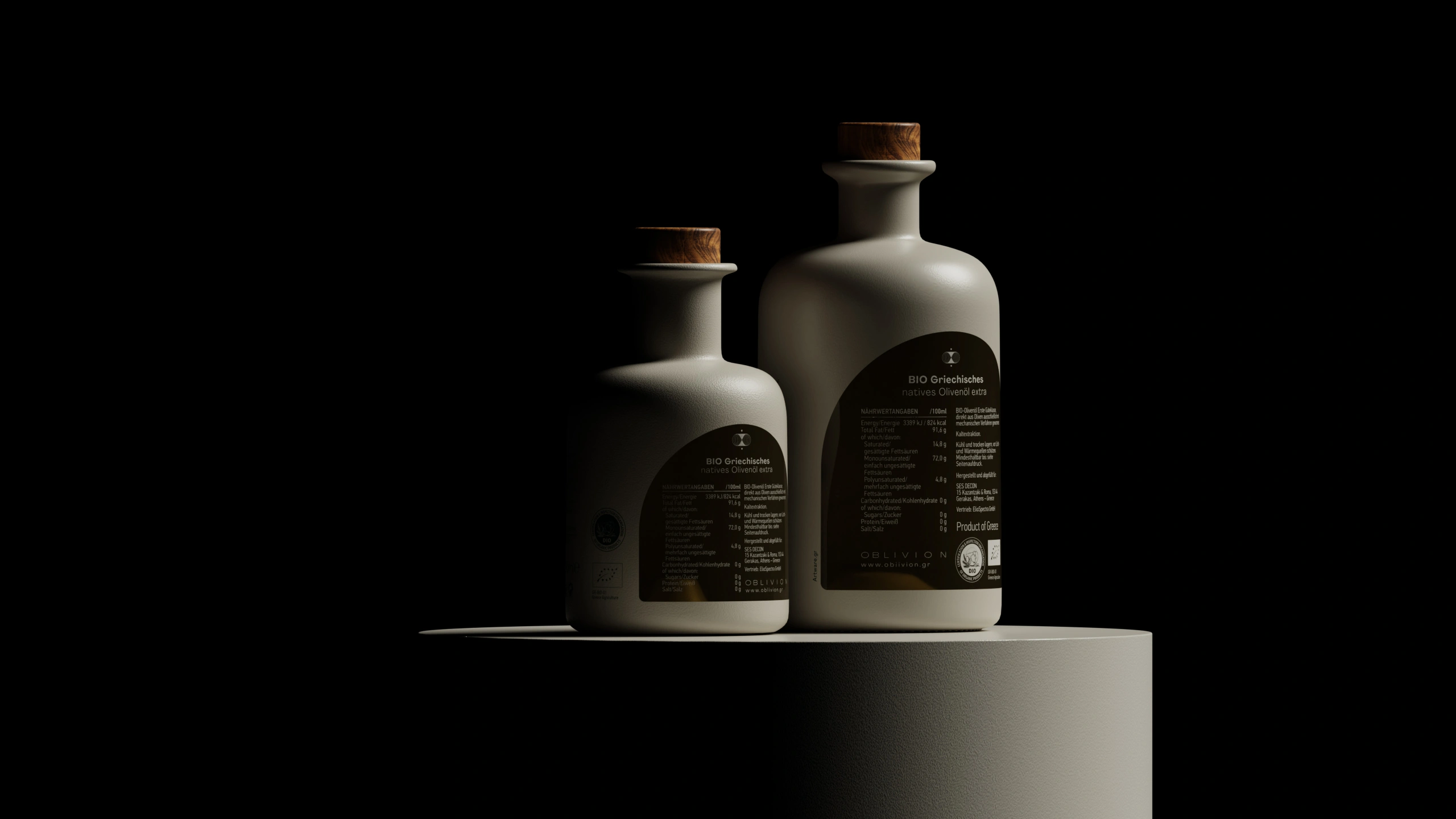 Σχεδίαση συσκευασίας και εταιρικής ταυτότητας ελαιολάδου - Ελαιόλαδο Oblivion - Ετικέτα για Μπουκάλι Ελαιόλαδο - Artware