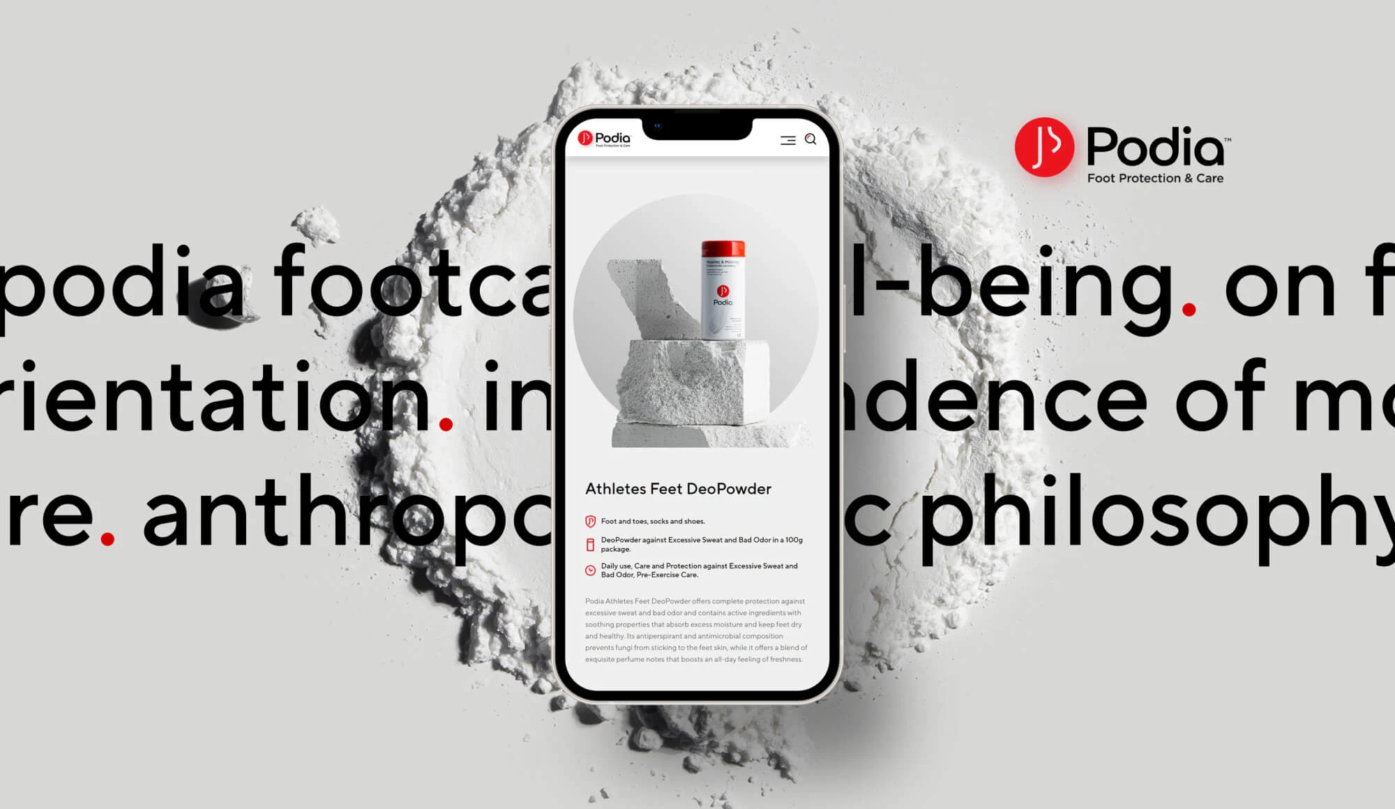 Podia Footcare – Σχεδιασμός Ιστοσελίδας