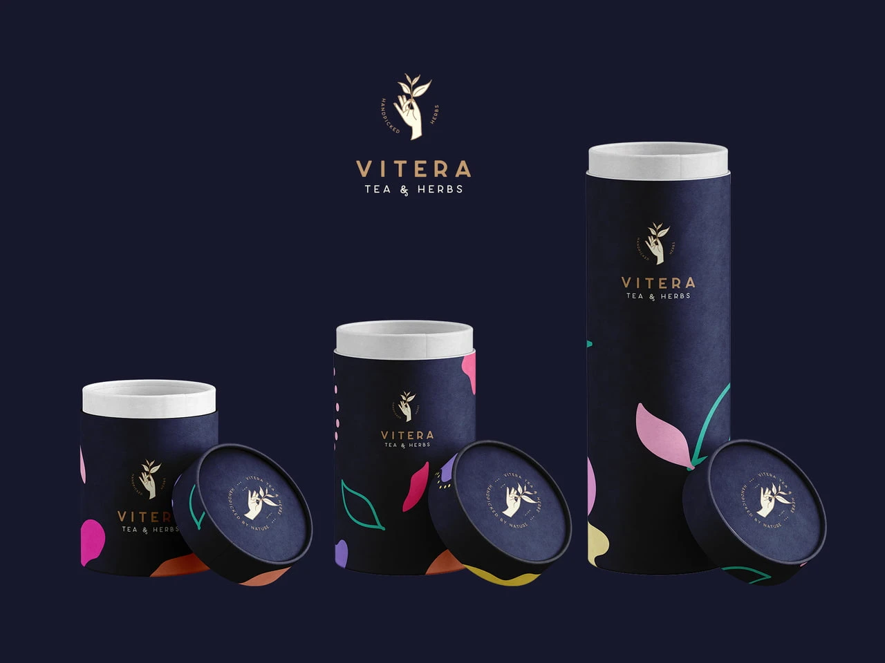 Σχεδιάση συσκευασίας τσαγιού και Βοτάνων - Vitera - Logo- Artware