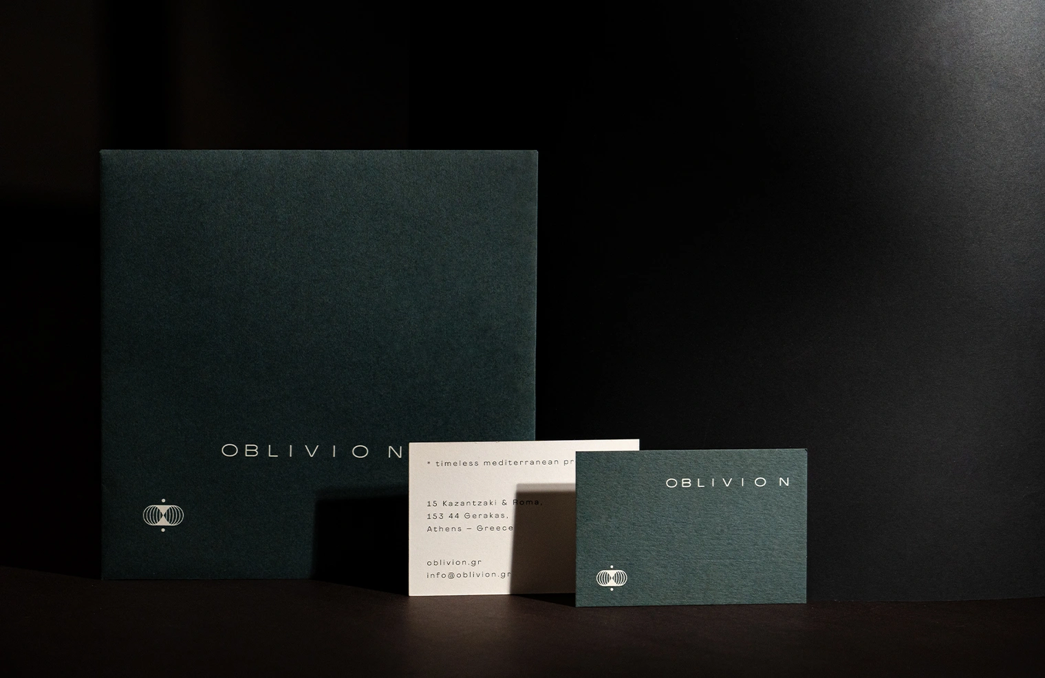 Oblivion Σχεδιασμός εταιρικής ταυτότητας